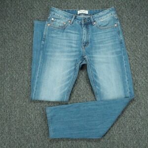 Spier & Mackay Jeans Mens 32x30 Blue Contemporary Straight 5 Pocket Light Wash